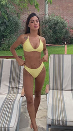 Load and play video in Gallery viewer, SEYCHELLES BIKINI YELLOW
